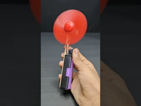How to make mini hand fan | DC motor mini fan project #fan #project #shorts