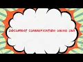 Document Classification using LSA - Machine Learning Basics