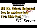 SQL SELECT Statement Retrieve Data from table - Part 1 Tagalog Tutorials