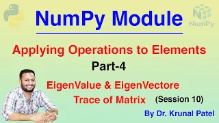 NumPy Tutorial Session 10 - Applying Operations to Elements