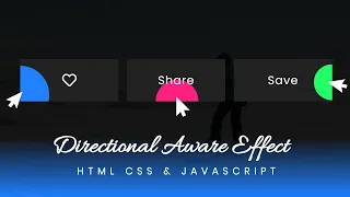 Cursor Directoinal-Aware Effect with HTML CSS And JS JavaScript Directoinal Hover Effect