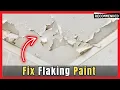 How To Fix Flaking Peeling Bubbled Paint - Bathroom Ceiling DIY