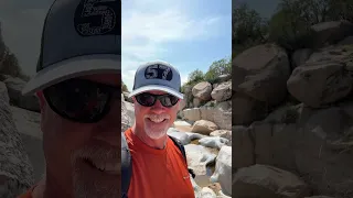 Having A blast exploring the high desert hidden streams with Melissa and Thomas #hiking ￼