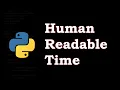 Human Readable Time Python Codewars