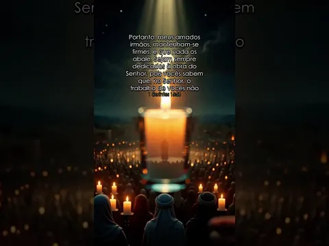 #1Coríntios 15:58 - Portanto, meus amados irmãos, mantenham-se firmes...