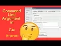 How to display command Line Argument using C iin Visual Studio 2010
