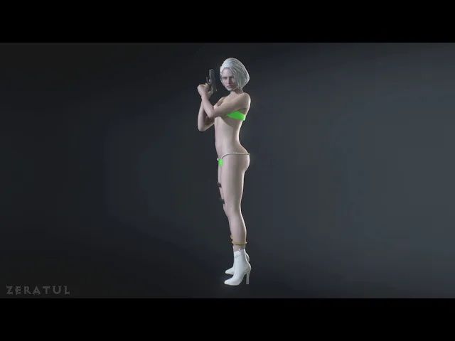 Pure Hotness - Modelviewer Showcase (ALL COLORS INCLUDED) - RE3REMAKEMODZ