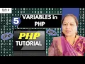 How to Use Variables in PHP PHP Variables Tutorial for Beginners Learn PHP Basics Part-2