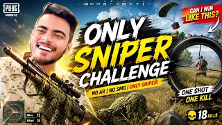🎯 ONLY SNIPER CHALLENGE! 🔥 PUBG MOBILE 