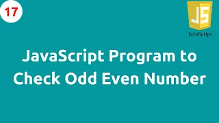 JavaScript Program to Check Odd Even Number In Hindi Part 17