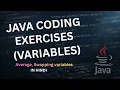 Java Coding Exercises For Variables Average Swapping - Hindi