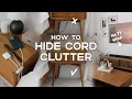 13 Creative Hacks to HIDE CORD CLUTTER Cable Management Tricks For Your TV Desk More