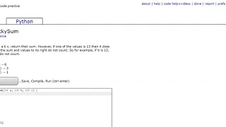 Logic 2 luckySum Java Tutorial Codingbat com