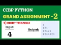Right Triangle Grand Assignment - 2 Python NxtWave CCBP 4 0