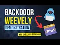 Weevely Creer une backdoor PHP en 5 minutes