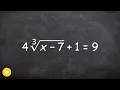 Solving Radical Equations with the Cube Root the Easy Way