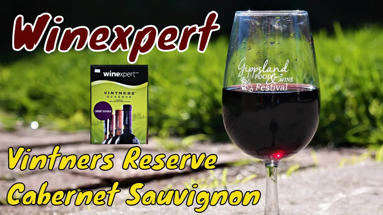 Winexpert. Cabernet Sauvignon. Wine Kit (Kit To Glass). How to make wine.