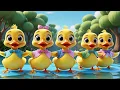 Download Lagu Learn Colors with Five Little Ducks on Rainbow Bridge | Fun Kids Song | Colorful Counting Adventure