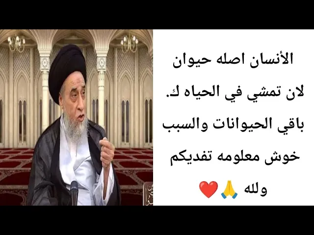 ⁣الأنسان اصله حيوان والسببب.... 🙏❤||ح9آيات الأحكام ||سيد صباح شبر