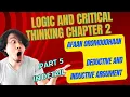 Logic and Critical Thinking Chapter 2 Part 5 Dedactive and inductive Arguments