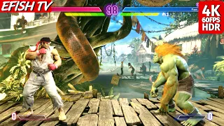 Ryu Vs Blanka Hardest AI Street Fighter 6 PS5 4K 60FPS  Ryu Vs Blanka Hardest AI Street Fighter 6 PS5 4K 60FPS