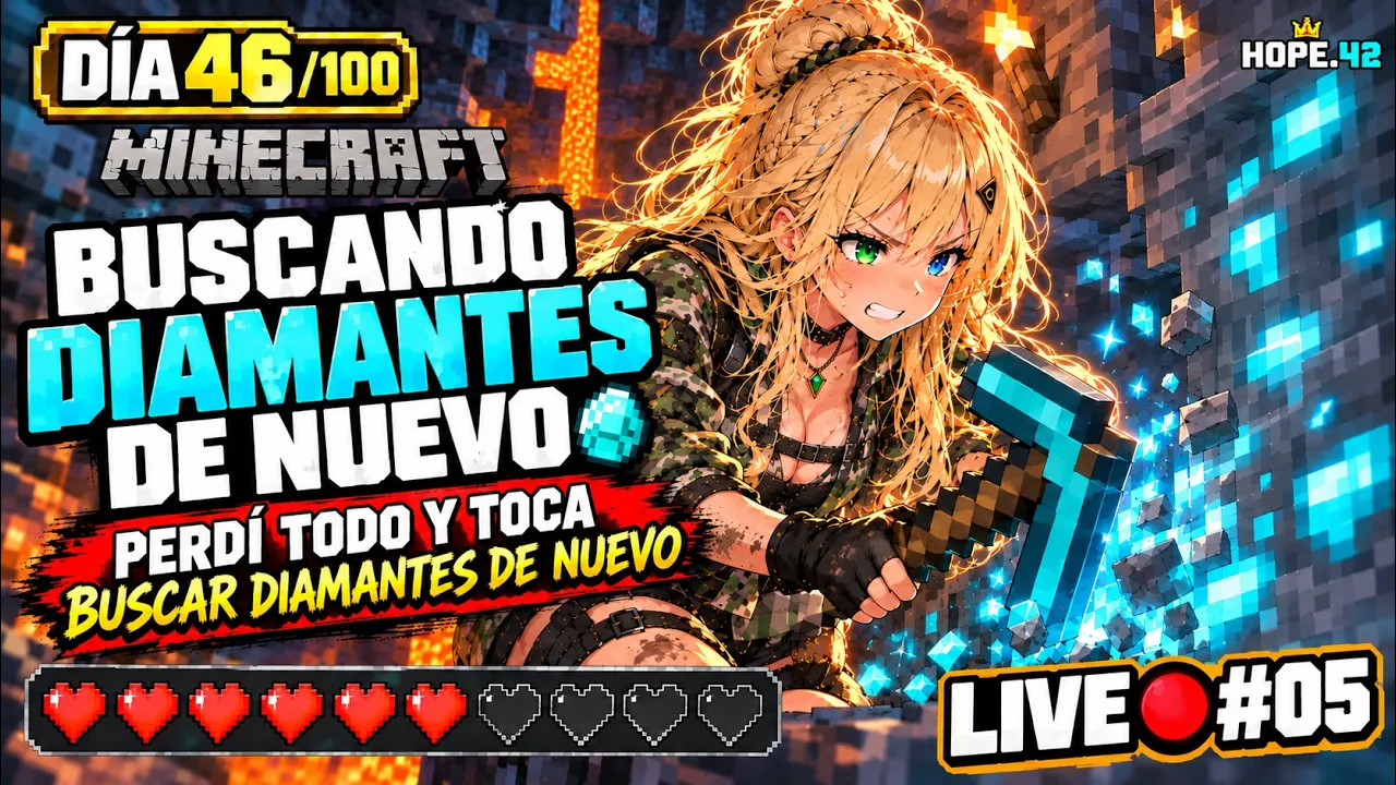 Desafío: Cada 10 días PIERDO un CORAZÓN permanentemente 💔 | LIVE  #052  🔴 Minecraft