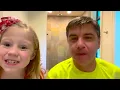Nastya copies dad all day