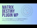 How to use matrix destiny chart calculator plugin