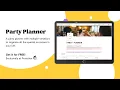 Introducing Party Planner Template