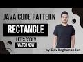 Hollow Rectangle Pattern In Java Codev Dev Raghunandan