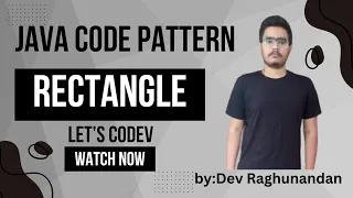 Hollow Rectangle Pattern In Java Codev Dev Raghunandan