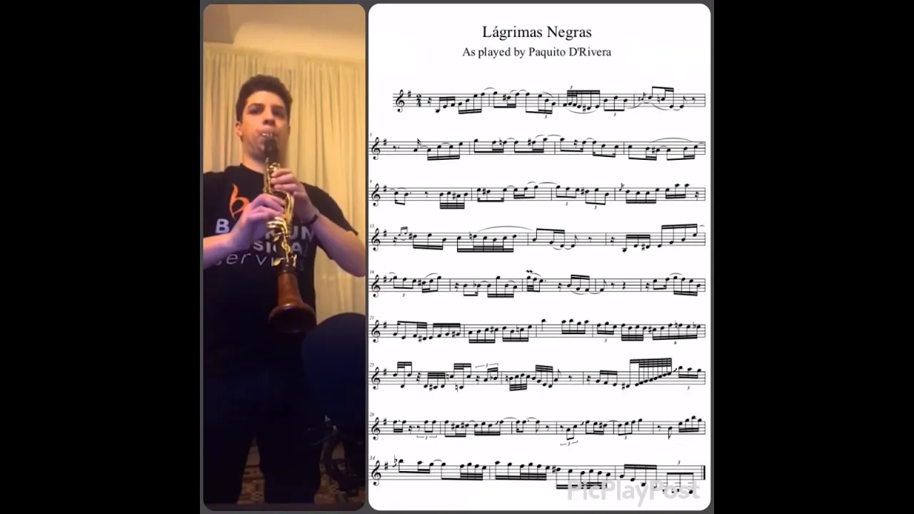 Lágrimas Negras as played by Paquito D’Rivera on Clarinet!!! Lágrimas Negras as played by Paquito D’Rivera on Clarinet!!!
