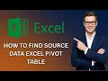 How To Find Source Data Excel Pivot Table Latest Update
