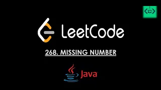 LEETCODE 268 in Java Easy Question Missing Number