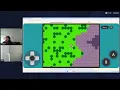 Working on dashing in our hollow knight game in MakeCode Arcade
