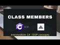 Class Members in C Part 3 - Intermediate C OOP Tutorial