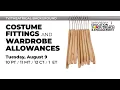 Background Costume Fittings and Wardrobe Allowances