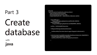 SQL database app JAVA PART 3