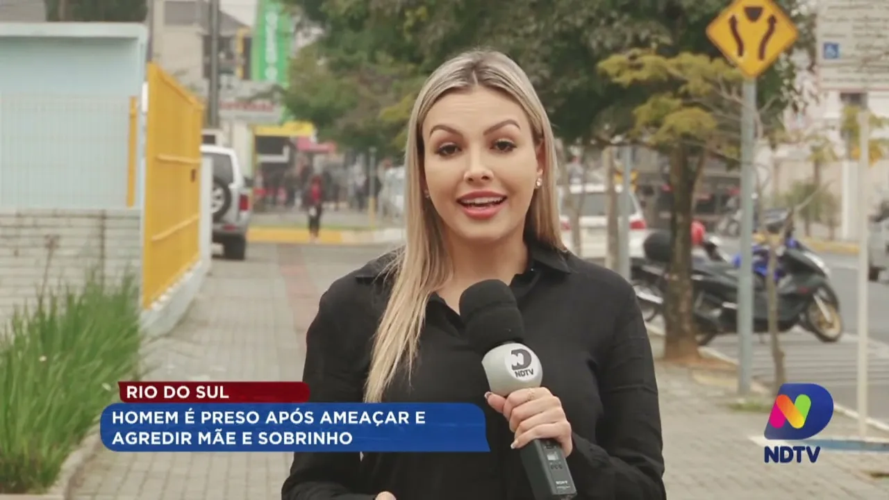 Rio do Sul: homem é preso após ameaçar e agredir mãe e sobrinho