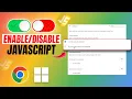 How to Enable and Disable JavaScript in Google Chrome on PC