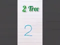 drawing a tree by number 2 easy