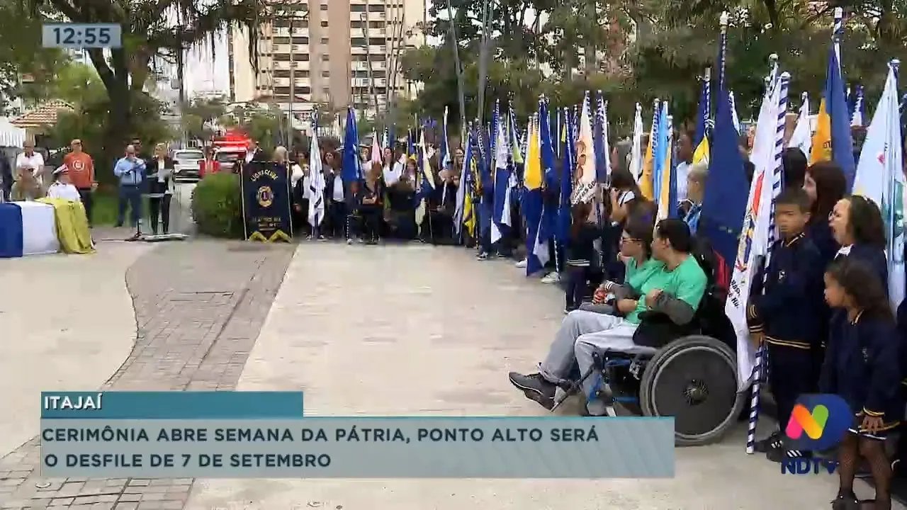 Cerimônia abre Semana da Pátria em Itajaí, o ponto alto será desfile de 7 de setembro