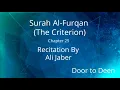 Download Lagu Surah Al-Furqan (The Criterion) Ali Jaber  Quran Recitation