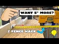 Easy Fence Hack for Radial Arm Saw - RAS