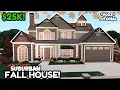 Suburban 25k Bloxburg FALL House Build 2 Story Tutorial VOICE