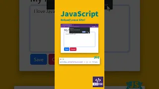 JavaScript beforeunload Event