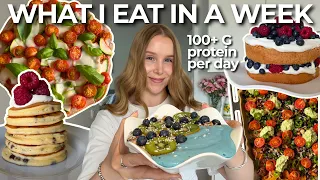 WHAT I EAT IN A WEEK | healthy & high protein recipes | easy meals