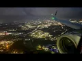 Stormy Wet Evening Arrival in Charlotte Douglas American Airlines Airbus A321-253N KCLT