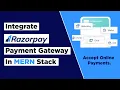Razorpay Payment Gateway Integration In Node JS React JS MERN Stack Tutorial