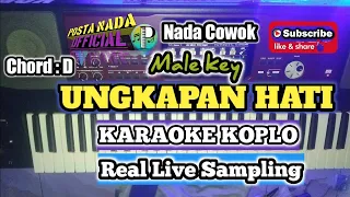 Download UNGKAPAN HATI NADA COWOK KARAOKE KOPLO | REAL LIVE SAMPLING KORG PA700 MP3